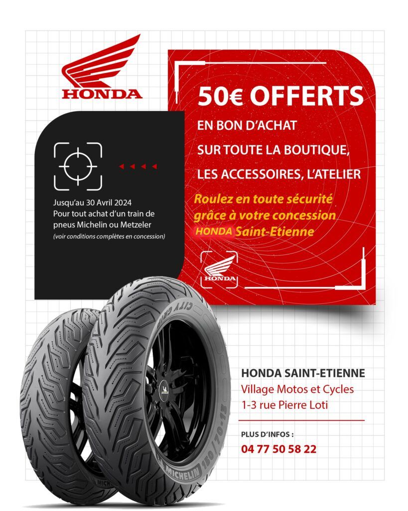 Affiche Honda Offre Pneus HONDA